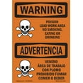 thumbnail image 1 of OSHA WARNING Sign - Poison Lead Work Area No Smoking Eating | Aluminum Sign | Protect Your Business, Work Site, Warehouse & Shop Area | Made in the USA, 1 of 6