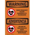 thumbnail image 1 of OSHA WARNING Sign - Radio Frequency Hazard Dangerous Pacemaker | Aluminum Sign | Protect Your Business, Work Site, Warehouse & Shop Area | Made in the USA, 1 of 6
