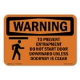 thumbnail image 1 of OSHA WARNING Sign - To Prevent Entrapment Do Not With Symbol | Aluminum Sign | Protect Your Business, Work Site, Warehouse & Shop Area | Made in the USA, 1 of 6