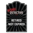 thumbnail image 1 of SignMission  10 x 14 in. Plastic Sign - Retired Detective, 1 of 1