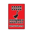 thumbnail image 1 of SignMission Z-A-1014-Goose Country 10 x 14 in. Tall Goose Country Aluminum Sign with Farm Animals Watch Your Step Redneck Parking, 1 of 4