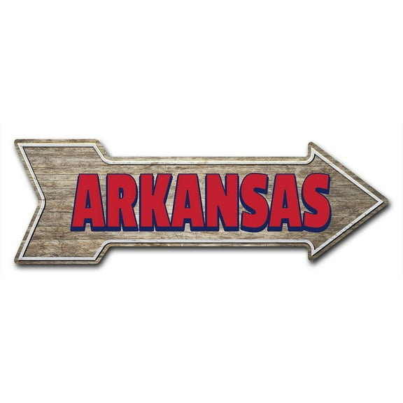 SignMission 10 x 30 in. Indoor & Outdoor Decor Direction Sticker Vinyl Wall Decals - Arkansas - 24 in.