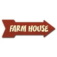 thumbnail image 1 of SignMission 10 x 30 in. Indoor & Outdoor Decor Direction Sticker Vinyl Wall Decals - Farm House - 24 in., 1 of 3