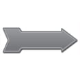 thumbnail image 1 of SignMission 10 x 30 in. Indoor & Outdoor Decor Direction Sticker Vinyl Wall Decals - Gray - 24 in., 1 of 3