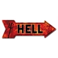 thumbnail image 1 of SignMission 10 x 30 in. Indoor & Outdoor Decor Direction Sticker Vinyl Wall Decals - Hell - 24 in., 1 of 3