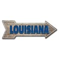 thumbnail image 1 of SignMission 10 x 30 in. Indoor & Outdoor Decor Direction Sticker Vinyl Wall Decals - Louisiana - 24 in., 1 of 3