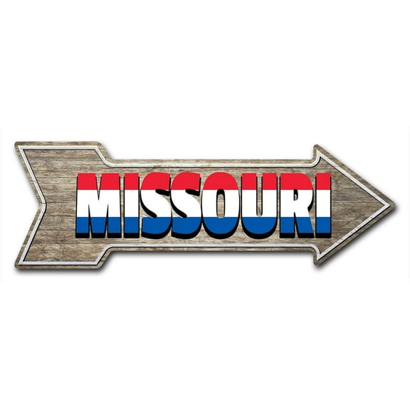 SignMission 10 x 30 in. Indoor & Outdoor Decor Direction Sticker Vinyl Wall Decals - Missouri - 24 in.