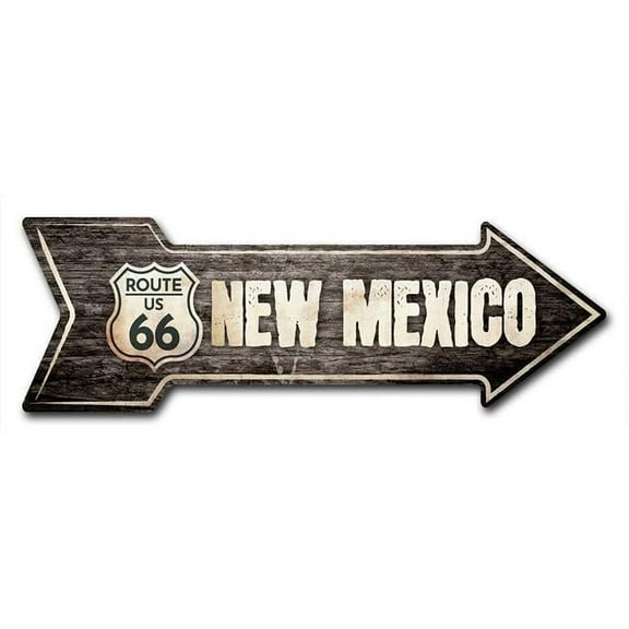 SignMission 10 x 30 in. Indoor & Outdoor Decor Direction Sticker Vinyl Wall Decals - New Mexico 66 2 - 24 in.