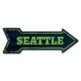 thumbnail image 1 of SignMission 10 x 30 in. Indoor & Outdoor Decor Direction Sticker Vinyl Wall Decals - Seattle - 24 in., 1 of 3