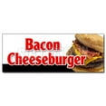 thumbnail image 1 of SignMission 12 in. Bacon Cheeseburger Decal Sticker - Lunch Dinner Special Food Value Fries, 1 of 1