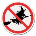 thumbnail image 1 of SignMission Circular Rigid Plastic Sign 12" Tall - No Witch | Plastic Sign |  Made in the USA, 1 of 2