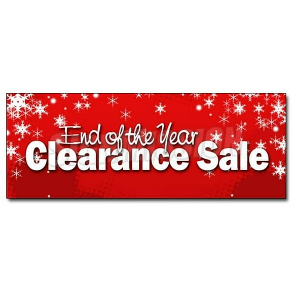 12" END OF THE YEAR CLEARANCE SALE DECAL sticker blow out 50% off