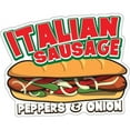 thumbnail image 1 of SignMission 12 in. Italian Sausage Decal Concession Stand Food Truck Sticker, 1 of 1