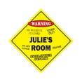thumbnail image 1 of Julie's Room Sign Crossing Zone Xing | Indoor/Outdoor | 12" Tall kids bedroom decor door children's name boy girl, 1 of 5