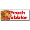 thumbnail image 1 of SignMission 12 in. Peach Cobbler Decal Sticker - Peaches Pie Sweet Bakery Crumble Crust Filling, 1 of 1