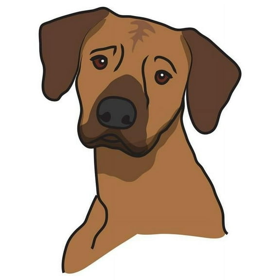 SignMission 12 in. Rhodesian Ridgeback Decal - Dog Lover Super Cute Sticker