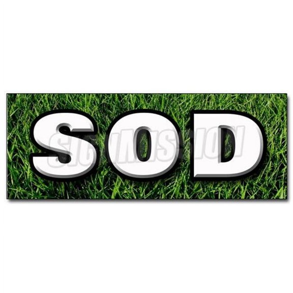 SignMission 12 in. Sod Decal Sticker - Landscape Landscaper for Sale Grass Seed Farm Grasses