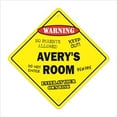 thumbnail image 1 of Avery's Room Sign Crossing Zone Xing | Indoor/Outdoor | 12" Tall kids bedroom decor door children's name boy girl, 1 of 5