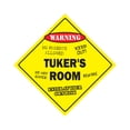 thumbnail image 1 of Tuker's Room Sign Crossing Zone Xing | Indoor/Outdoor | 12" Tall kids bedroom decor door children's name boy girl, 1 of 5