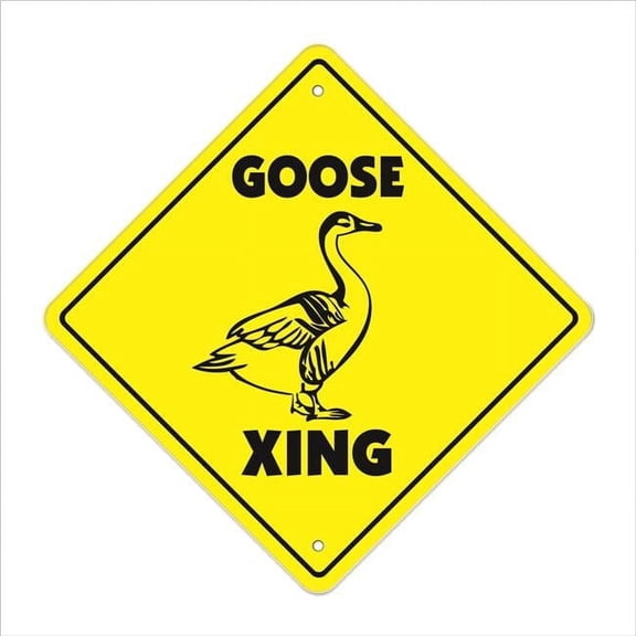 SignMission 12 x 12 in. Goose Crossing Zone Xing Sign