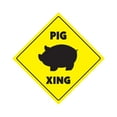 thumbnail image 1 of SignMission  12 x 12 in. Pig Crossing Zone Xing Sign, 1 of 5