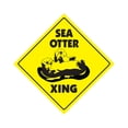thumbnail image 1 of SignMission X-SEA OTTER 12 x 12 in. Sea Otter Crossing Zone Xing Sign, 1 of 5