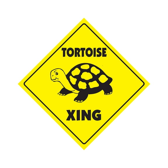 SignMission X-TORTOISE 12 x 12 in. Tortoise Crossing Zone Xing Sign