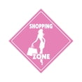 thumbnail image 1 of SignMission X-SHOPPING 12 x 12 in. Zone Xing Crossing Sign - Shopping, 1 of 5