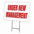thumbnail image 1 of SignMission C-1216-DS-Under New Management 12 x 16 in. Under New Management Yard Sign & Stake Outdoor Plastic, 1 of 3