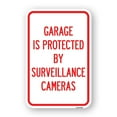 thumbnail image 1 of Garage Is Protected by Surveillance Cameras | 12" X 18" Heavy-Gauge Aluminum Rust Proof Parking Sign | Protect Your Business & Municipality | Made in The USA, 1 of 4