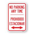 thumbnail image 1 of No Parking Anytime Prohibido Estacionar (With Bidirectional Arrow) | 12" X 18" Heavy-Gauge Aluminum Rust Proof Parking Sign | Protect Your Business & Municipality | Made in The USA, 1 of 4