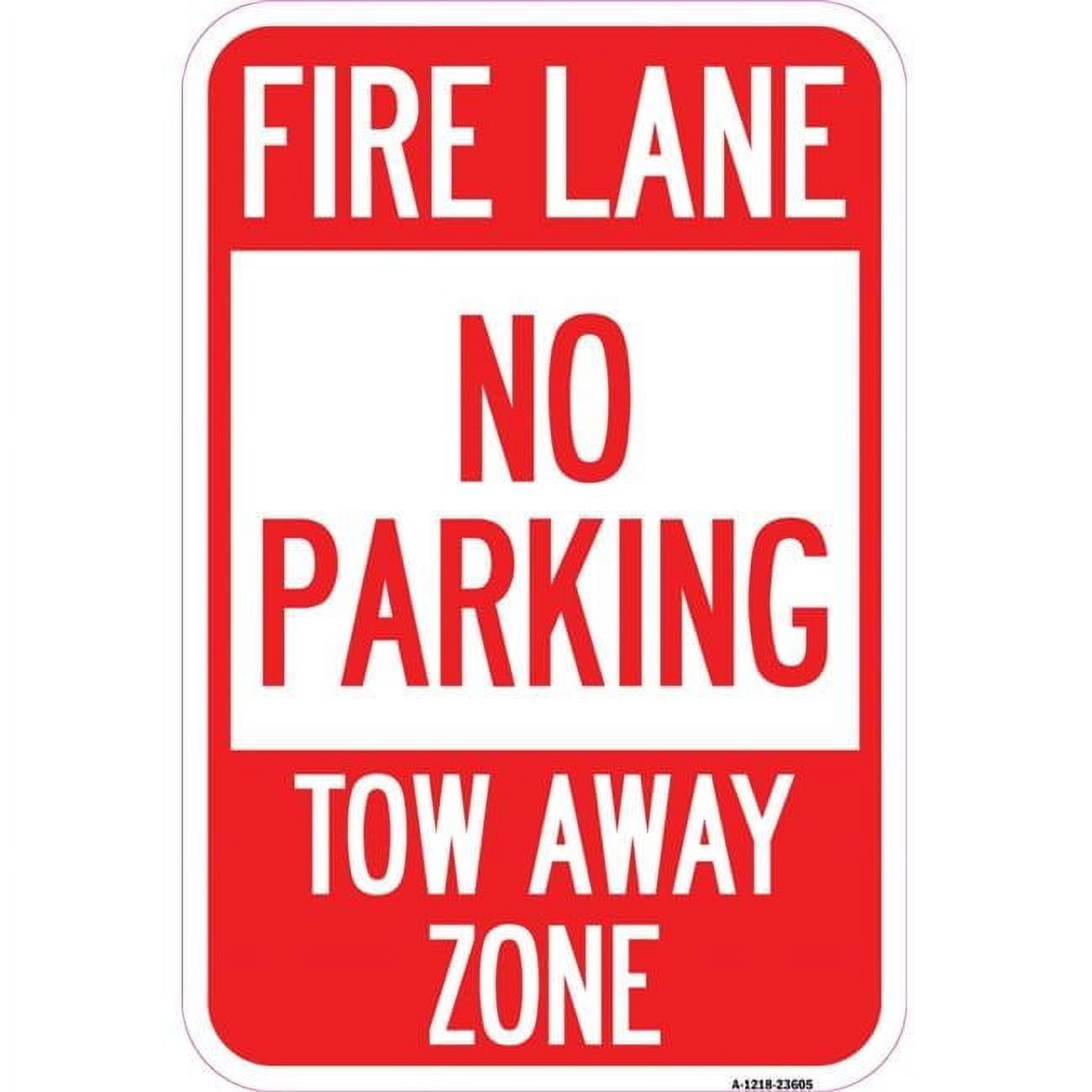 SignMission 12 x 18 in. Aluminum Sign - No Parking Tow-Away Zone ...