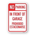 thumbnail image 1 of SignMission A-1218-23720 12 x 18 in. Aluminum Sign - No Parking in Front of Garage Prohibido Estacionarse, 1 of 4