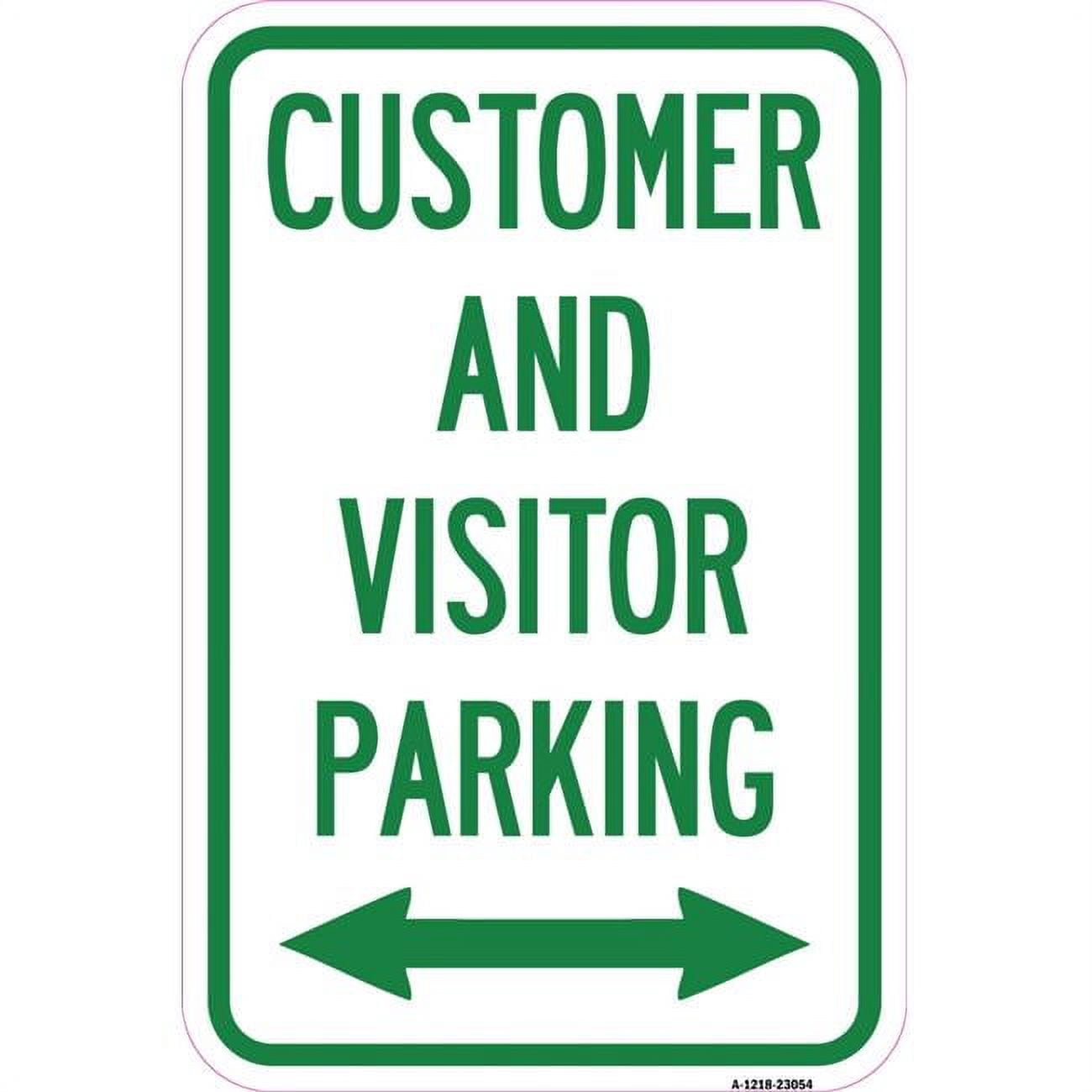 SignMission 12 x 18 in. Aluminum Sign - Reserved Parking Sign Customer ...