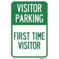 thumbnail image 1 of SignMission  12 x 18 in. Aluminum Sign - Reserved Parking Sign Visitor Parking First Time Visitor, 1 of 1