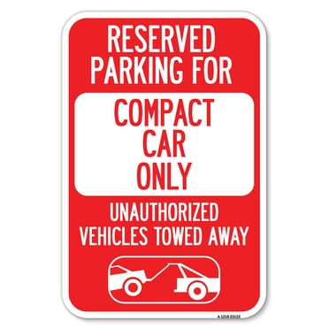 SignMission A-1218-22997 12 x 18 in. Aluminum Sign - Reserved Parking ...