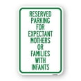 thumbnail image 1 of SignMission A-1218-23106 12 x 18 in. Aluminum Sign - Reserved Parking for Expectant Mothers or Families with Infants, 1 of 4