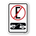 thumbnail image 1 of Spanish Parking Control Sign No Estacionar (No Parking) (With Symbol) | 12" X 18" Heavy-Gauge Aluminum Rust Proof Parking Sign | Protect Your Business & Municipality | Made in The USA, 1 of 4