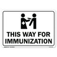 thumbnail image 1 of COVID-19 Notice Sign - This Way for Immunization | Aluminum Sign | Protect Your Business, Municipality, Home & Colleagues | Made in the USA, 1 of 7