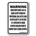thumbnail image 1 of North Dakota Equine 12" x 18" Aluminum Sign warning statute horse farm, 1 of 4