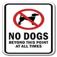 thumbnail image 1 of SignMission  12 x 18 in. No Dogs Beyond This Point At All Times Heavy Gauge Aluminum Sign, 1 of 4