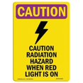 thumbnail image 1 of SignMission OS-CR-A-1218-V-10262 12 x 18 in. OSHA Caution Radiation Sign - Radiation Hazard When with Symbol, 1 of 5