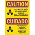 thumbnail image 1 of OSHA CAUTION RADIATION Sign - Restricted Area Radiation Badge | Aluminum Sign | Protect Your Business, Work Site, Warehouse & Shop Area | Made in the USA, 1 of 6