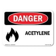 thumbnail image 1 of SignMission OS-DS-A-1218-L-1988 12 x 18 in. OSHA Danger Sign - Acetylene, 1 of 6