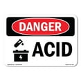 thumbnail image 1 of OSHA Danger Sign - Acid |  Aluminum Sign | Protect Your Business, Construction Site, Warehouse & Shop Area |  Made in The USA, 1 of 6
