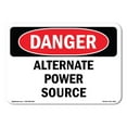 thumbnail image 1 of OSHA Danger Sign - Alternate Power Source |  Aluminum Sign | Protect Your Business, Construction Site, Warehouse & Shop Area |  Made in The USA, 1 of 6