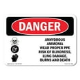 thumbnail image 1 of OSHA Danger Sign - Anhydrous Ammonia Wear Proper PPE |  Aluminum Sign | Protect Your Business, Construction Site, Warehouse & Shop Area |  Made in The USA, 1 of 6