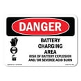 thumbnail image 1 of OSHA Danger Sign - Battery Charging Area Risks |  Aluminum Sign | Protect Your Business, Construction Site, Warehouse & Shop Area |  Made in The USA, 1 of 6