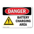 thumbnail image 1 of OSHA Danger Sign - Battery Charging Area |  Aluminum Sign | Protect Your Business, Construction Site, Warehouse & Shop Area |  Made in The USA, 1 of 6