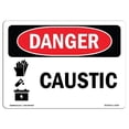thumbnail image 1 of OSHA Danger Sign - Caustic |  Aluminum Sign | Protect Your Business, Construction Site, Warehouse & Shop Area |  Made in The USA, 1 of 6